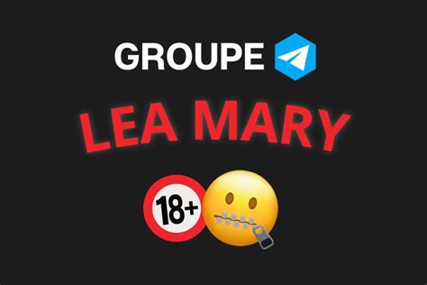 lea mary telegram|Léa Mary .